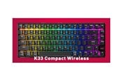 Tangentbord - Cherry XTRFY K33 G8D-2403 - keyboard - 75% compact - QWERTY - Pan Nordic - black Input Device - Gaming Tangentbord - Nordisk - Svart - G8D-24030PAAPN-2