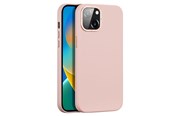 Mobile - Covers & Cases - Dux Ducis Grit Leather Case for iPhone 14 Plus Elegant Faux Leather Case (MagSafe Compatible) Pink - 6934913036969