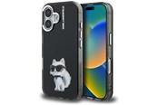 Mobile - Covers & Cases - Karl Lagerfeld IML Aquarelle Choupette & Logo iPhone 16 Case - Black - 3666339464387