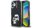 Mobile - Covers & Cases - Karl Lagerfeld IML Aquarelle Karl & Choupette & Logo iPhone 16 Case - Black - 3666339464745