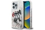 Mobile - Covers & Cases - Karl Lagerfeld Liquid Glitter Choupette Logo Case for iPhone 16 Pro Max - Clear - 3666339464233