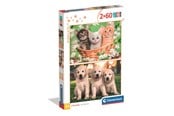 Pusselspel - Clementoni Puzzle Noli Brothers In Fur 2x60 pieces Golv - 24820