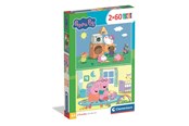 Pusselspel - Clementoni Puzzle Peppa Pig 2026 2x60 pieces Golv - 24833