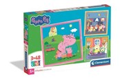 Pusselspel - Clementoni Puzzle Peppa Pig 2026 3x48 pieces Golv - 25001C