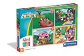 Pusselspel - Clementoni Puzzle 4-in-1 Mickey Mouse Club House 2026 Golv - 21755