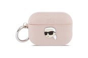 Andra mobiltillbehör - Karl Lagerfeld Monogram Karl Head Case for AirPods Pro 3 - Pink - 3666339574659