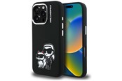 Mobile - Covers & Cases - Karl Lagerfeld Silicone Karl&Choupette Sketch MagSafe Case for iPhone 16 Pro Max - Black - 3666339462253