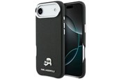 Mobile - Covers & Cases - Karl Lagerfeld Karl & Choupette Head Pins Saffiano MagSafe Case for iPhone Air - Black - 3666339599485