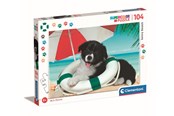 Pusselspel - Clementoni Puzzle Puppy on the Beach 104 pieces (Super) Golv - 25741