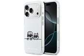 Mobile - Covers & Cases - Karl Lagerfeld IML Karl & Choupette Peekaboo Logo MagSafe Case for iPhone 17 Pro Max - White - 3666339607340