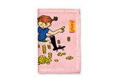 Små presenter till barn - Pippi pung m/velcro & lynlås +3år 2x12x9cm - 18093