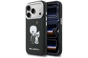 Mobile - Covers & Cases - Karl Lagerfeld Karl & Choupette Back Logo MagSafe Case for iPhone 17 Pro Max - Black - 3666339605742