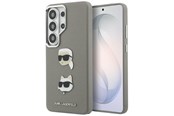 Mobile - Covers & Cases - Karl Lagerfeld Saffiano Double Heads Metal case for Samsung Galaxy S26 Ultra - silver - 3666339612368