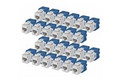 Nätverks tillbehör - StarTech.com Startech keystone jack - 180° tool-free - TAA Compliant - C6KEYTL180WH24PK