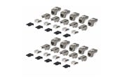 Nätverks tillbehör - StarTech.com Startech keystone jack - shielded 90° toolless - TAA Compliant - C6AKEYTLSTP9010PK