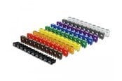 Nätverks tillbehör - DeLOCK Cable Marker Clips 0-9 Assorted Colours (100-Pack) - 18304