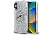Mobile - Covers & Cases - Karl Lagerfeld IML Glitter Karl & Choupette Heads Logo MagSafe iPhone 16 Case - Gray - 3666339468521