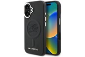 Mobile - Covers & Cases - Karl Lagerfeld Initial & Metal Logo MagSafe Case for iPhone 16 - Black - 3666339456467