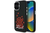 Mobile - Covers & Cases - Karl Lagerfeld Silicone Heart Sign Logo MagSafe Case for iPhone 16 - Black - 3666339460426