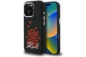 Mobile - Covers & Cases - Karl Lagerfeld Silicone Heart Sign Logo MagSafe Case for iPhone 16 Pro Max - Black - 3666339460457