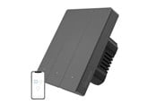 Smarta Hem - Sonoff Smart WiFi väggbrytare SONOFF M5-3C-80 (3-kanals, för ram, grafit) - M5-3C-80M