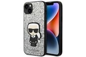 Mobile - Covers & Cases - Karl Lagerfeld KLHCP14MGFKPG iPhone 14 Plus 6.7 "hardcase silver / silver Glitter Flakes Ikonik - 3666339077402