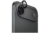 Mobiltelefontillbehör-Skyddsfilm - UNIQ Optix Aluminum Camera Lens Protector Glass for iPhone 17 Air with Applicator - Black - 8886463696002