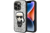 Mobile - Covers & Cases - Karl Lagerfeld KLHCP14XGFKPG iPhone 14 Pro Max 6.7 "hardcase silver / silver Glitter Flakes Ikonik - 3666339077426