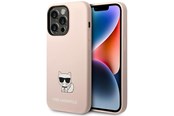 Mobile - Covers & Cases - Karl Lagerfeld KLHCP14XSLCTPI iPhone 14 Pro Max 6.7 "hardcase light pink / light pink Silicone Choupette Body - 3666339076665