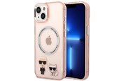 Mobile - Covers & Cases - Karl Lagerfeld KLHMP14MHKCP iPhone 14 Plus 6.7 "hardcase pink / pink Karl & Choupette Aluminum Magsafe - 3666339087333