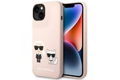 Mobile - Covers & Cases - Karl Lagerfeld KLHMP14MSSKCI iPhone 14 Plus 6.7 "hardcase light pink / light pink Silicone Karl & Choupette Magsafe - 3666339078126