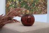 Decoration - Tenderflame Globus Candle 10 Amber - TF-600936