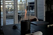 Decoration - Tenderflame Cycloflame Table Black Ceramic - TF-600962