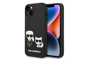 Mobile - Covers & Cases - Karl Lagerfeld KLHMP14MSSKCK iPhone 14 Plus 6.7 "hardcase black / black Liquid Silicone Karl & Choupette Magsafe - 3666339087531