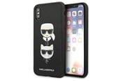 Mobile - Covers & Cases - Karl Lagerfeld Saffiano Karl&Choupette Head case for iPhone XS Max - black - 3666339055011