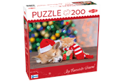 Pusselspel - Tactic 200 pcs puzzle: Paws and presents - 60861
