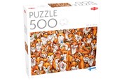 Pusselspel - Tactic 500 pcs puzzle: Foxes - 59214