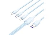 USB-kabel - Vention USB 2.0 A till 3-i-1 6A-kabel CTRLG 1.5M (blå) - CTRLG