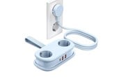 Strömkabel (extern) - ORICO AP3 20W GaN 5in1 Power Strip 2x AC + 2x USB-A + 1x USB-C - Blue - AP3-2A2U1C-PRO-EU-BL-HU