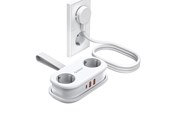 Strömkabel (extern) - ORICO AP3 20W GaN 5in1 Power Strip 2x AC + 2x USB-A + 1x USB-C - White - AP3-2A2U1C-PRO-EU-WH-HU