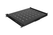 Rack chassis - Lanberg - rack sliding shelf - 445 x 350 mm load capacity up to 35 kg 4-point mounting - 1U - AK-1020-B