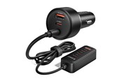 Mobile - Adapters & Chargers - ORICO ChargeClip 108W Car Charger 2x USB-A + 4x USB-C with Clip - Black - CC-90-2A4C-BK-EP-HU