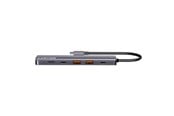 USB Hub - Canyon DS-17 6-i-1 USB-C-hubb 4K, grå USB Hub - Grey - CNS-TDS17