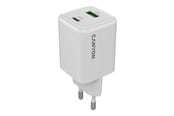 Mobile - Adapters & Chargers - Canyon 45W GaN Laddare USB-C PD & USB-A, Vit - CNS-CUW45AC