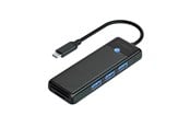USB Hub - ORICO PAPW3AT-C3 USB Hub 4-port 3x USB-A 3.0 with microSD/SD card reader 1 m - black USB Hub - USB 3.0 - 4 porte - Svart - PAPW3AT-C3-10-BK-EP