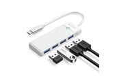 USB Hub - ORICO PAPW4A-C3 USB Hub 4-port 4x USB-A 3.0 1.8 m - white USB Hub - USB 3.0 - 4 porte - Vit - PAPW4A-C3-18-WH-EP