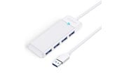 USB Hub - ORICO PAPW4A-U3 USB Hub 4-port 4x USB-A 3.0 1.8 m - white USB Hub - USB 3.0 - 4 porte - Vit - PAPW4A-U3-18-WH-EP