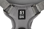 Hundar - 51 Degrees North 51 - Wanderful - H Harness - Trail - Light Grey - 51AWFHT104