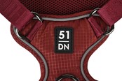 Hundar - 51 Degrees North 51 - Wanderful - H Harness - Trail - Burgundy - S - 51AWFHT203