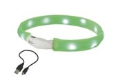 Hundar - Nobby LED halsbånd wide VISIBLE L Grøn - L77025